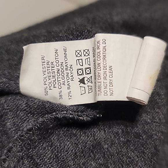 Lucky Brand T-Shirt Tee Men's Large Charcoal Gray Short Sleeve Spades Casual - Picture 10 of 10